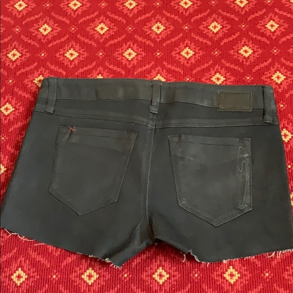 SOLD design lab Black Jean shorts with coating 28 - Picture 2 of 3